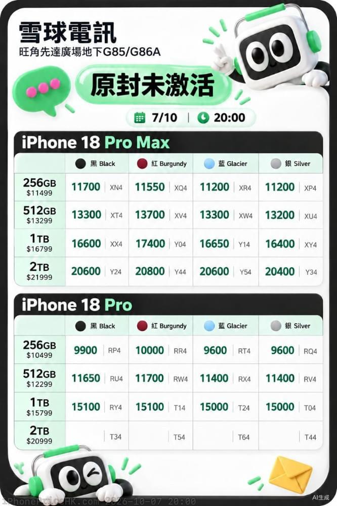 雪球紙價10月7日20:00