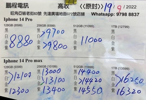 鵬程紙價9月19日12:13 紙價