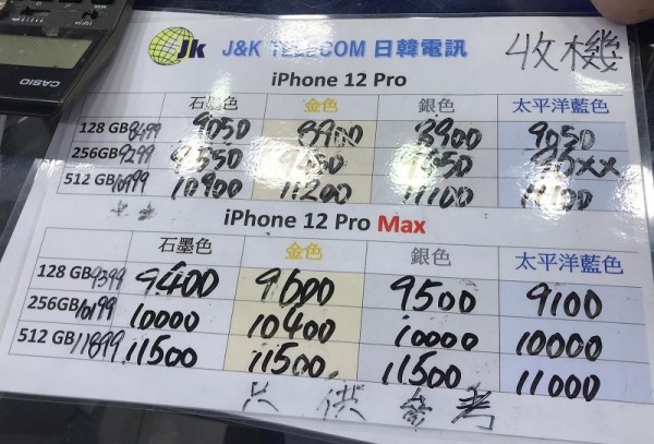 日韓紙價11月13日16:25 紙價