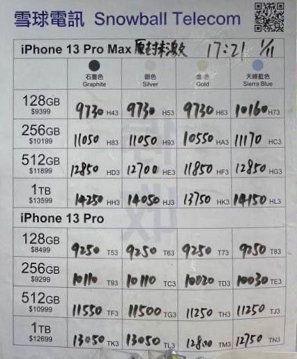 雪球紙價11月1日17:21 紙價