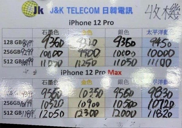 日韓紙價11月22日17:14 紙價